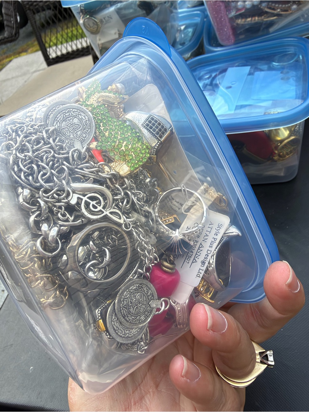 Silver and gold -Tone Mixed jewelry lot